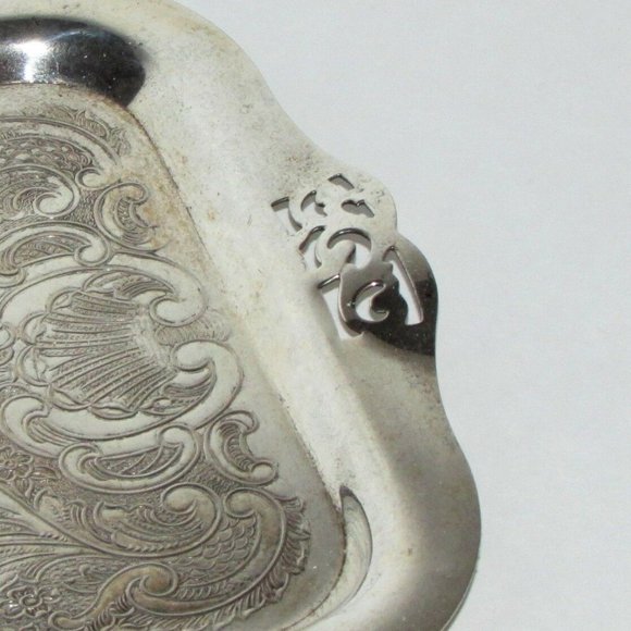 Vintage VIKING Silverplate Creamer Sugar Bowl & Tray Set - Picture 8 of 9